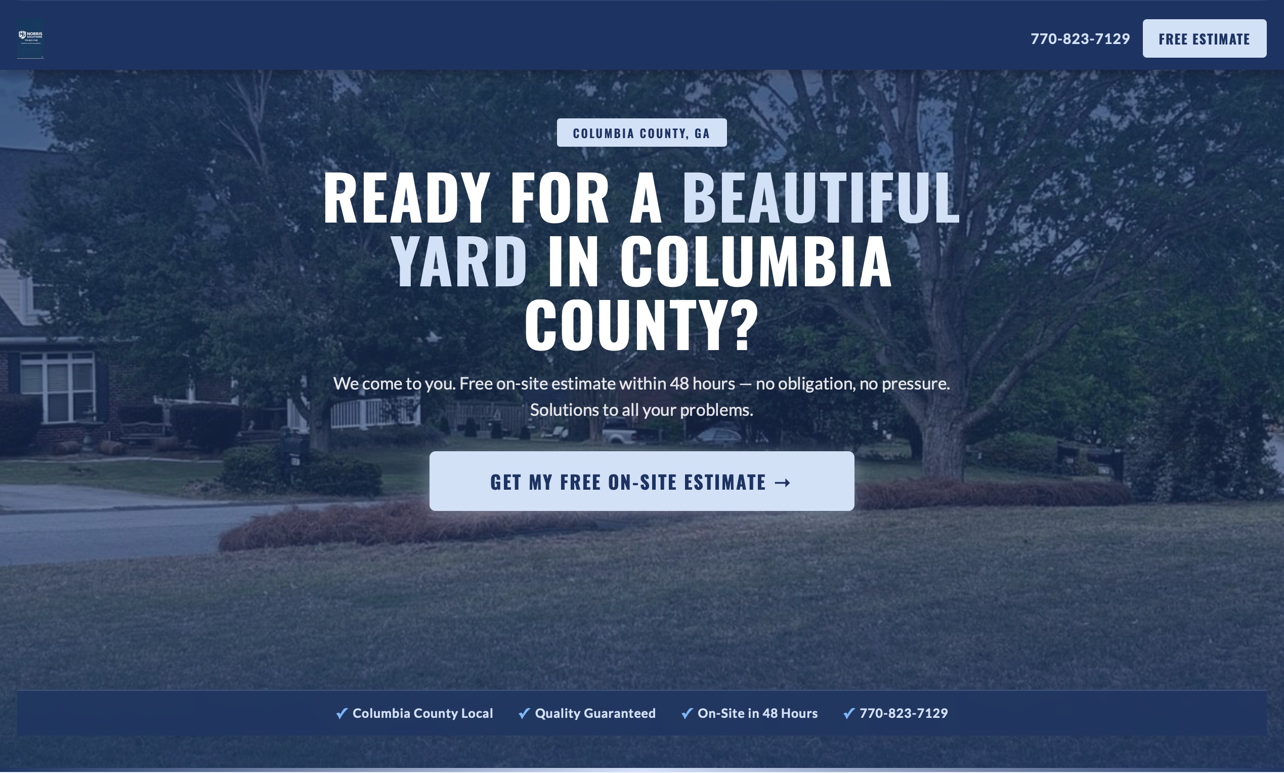 Norris Solutions Website Screenshot